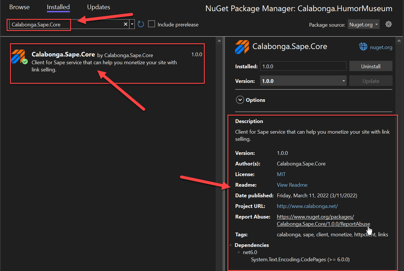 ASP.NET Core: Установка SAPE кода на сайте