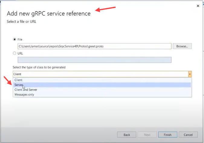 Обновление gRPC для NET5